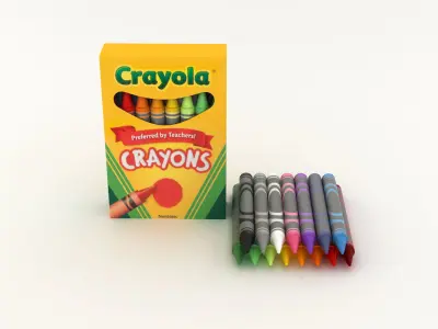 Crayons crayola 3D model