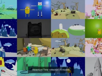 Adventure Time collection 3D Model Pack