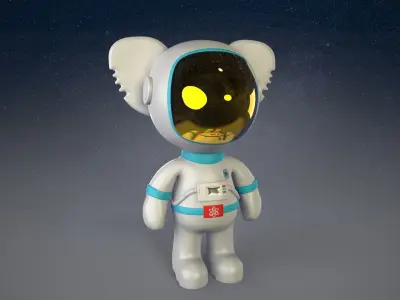 Astronaut Character 3D model 3D model
