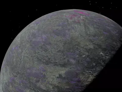 alien moon 007 Low-poly 3D model