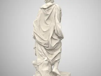  Julius Caesar Marble 3D Model 