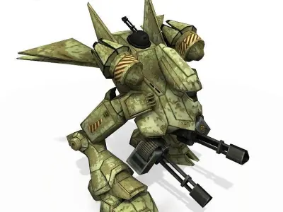 Crusher unity Low-poly 3D model