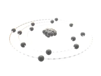 Aluminium Chemical Element v1 003 Low-poly 3D model