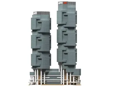 Lippo Centre Hong Kong 3D model