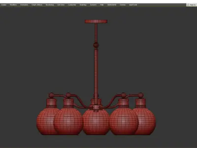 Progress Lighting P400147 Hansford 5 Light Low-poly 3D model