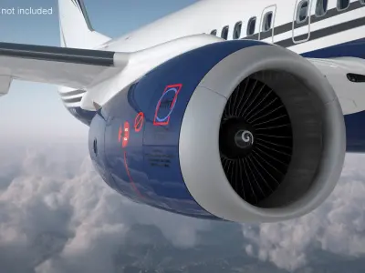  Boeing 737-900 Aircraft with Luxury Interior and Cockpit Rigged 