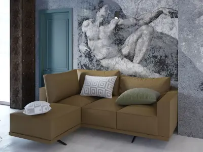 living room  Low-poly 3D model