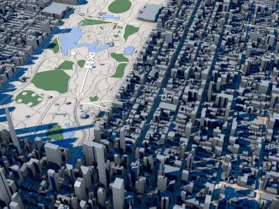 New York City in New York State 3D model