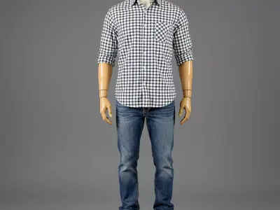 Casual Outfit for Men 3D model