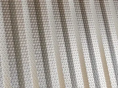 Perforated Corrugated Metal Grill Texture PBR Seamless Texture