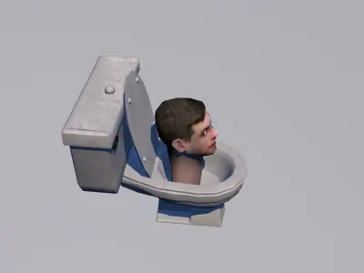Skibidi Toilet Low-poly 3D model