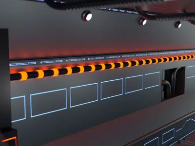 Sci-fi Build Set 3D model