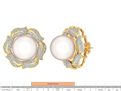 Ring Earrings Pendant Combo - PS01 3D print model