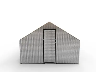 Chicken Coop Large Metal Chicken Coops House 3D model
