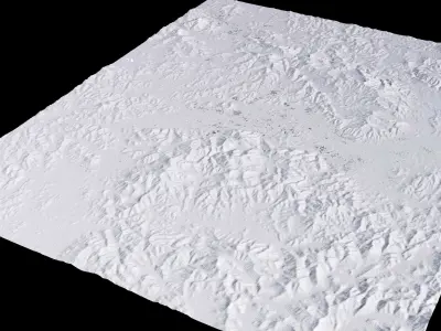 Daegu South Korea City Landscape 3D Model 3D model