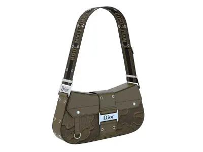 Dior Street Chic Bag Khaki Print 3D model