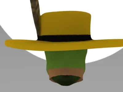 The Mask head Jim Carrey 3D model