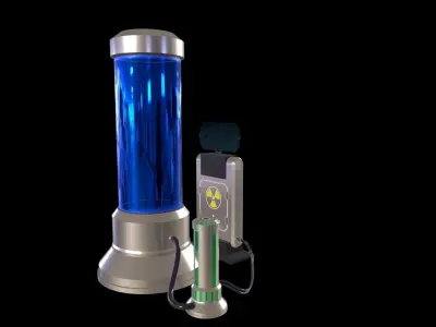 Sci-Fi Capsule Low-poly 3D model