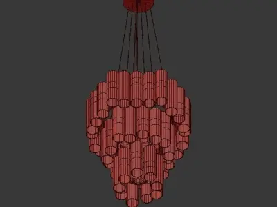 Slamp la lollo chandelier 3D model