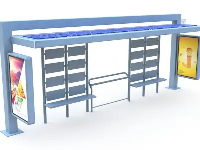 Bus Stop 03  3D model