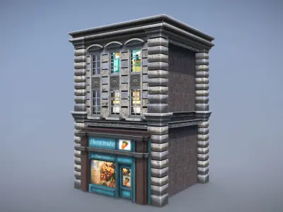 Urban City Building 5 Low-poly 3D model
