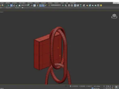 Circa LED Wall Sconce Low-poly 3D model