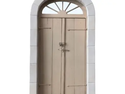 Old door scanned 002 3D model