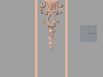 CNC 3D relief design STL format file used for artcam aspire E701 3D model