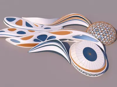 0092 - Organic Building 3D model