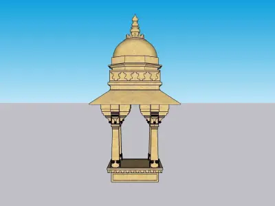 3D Gazebo from the Indian Monument Diwan-I-Khas 3D model