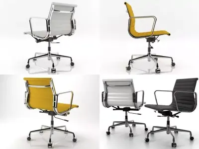 Aluminium chair 117 3D model