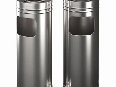 Industry ashtray  Low-poly 3D model