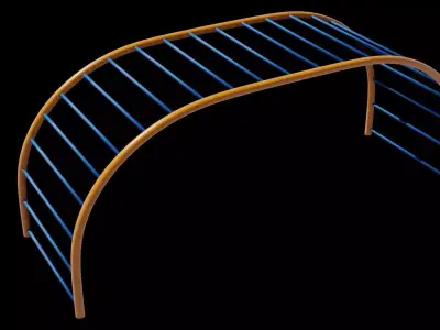 Playground 3D model play structure Low-poly 3D model