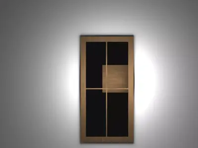 Wood Window Free low-poly 3D model