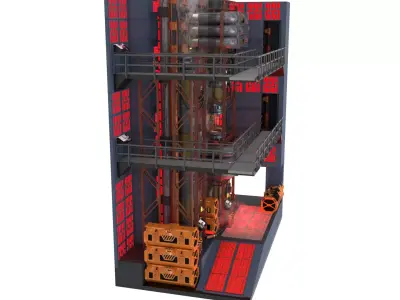 Set 2f - Death Star Kyber Installation 1-12 scale Blackseries 3D print model