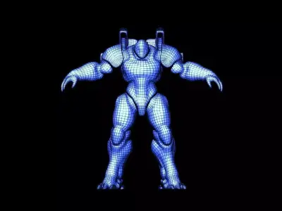 mech robot  Low-poly 3D model