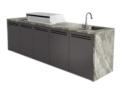 Modus Outdoor Kitchen Comp1 3D model