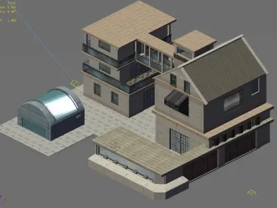 Future world - factory 3D model