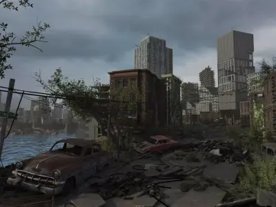 Post-apocalyptic Abandoned City - New York  3D model