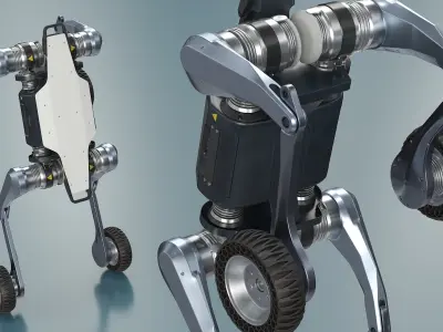  Lynx Traversal Robot Front Wheel Balance Pose 