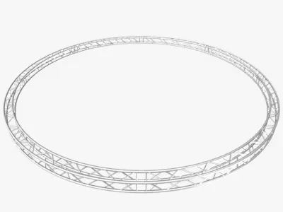 Circle Square Truss - Full diameter 800cm 3D model