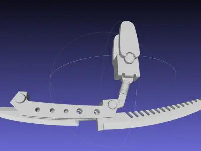 Alita Battle Angel Damaskus Blade Manga Version 3D print model