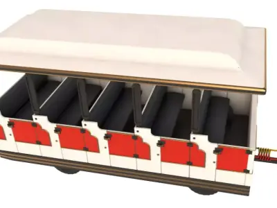 Tourist Train 3D model