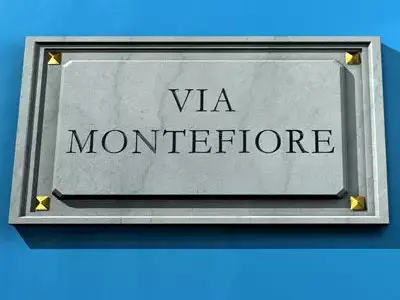 Street name plate 3D model