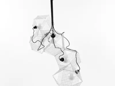 Grido - geometric modern ceiling lamp by Zapalgo Free 3D model