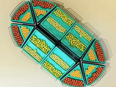 Fruit Stand Store Display 3D model