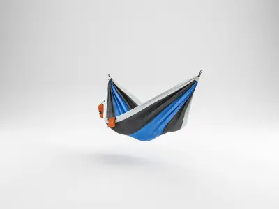 Camping Hammock 01 4K PBR 3D model