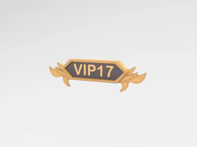 Game VIP Symbol v4 003 Low-poly 3D model