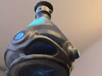 Futuristic Energy Potion Low-poly 3D model