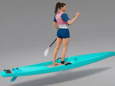  Female Sup Racer Animated HQ Standard License 